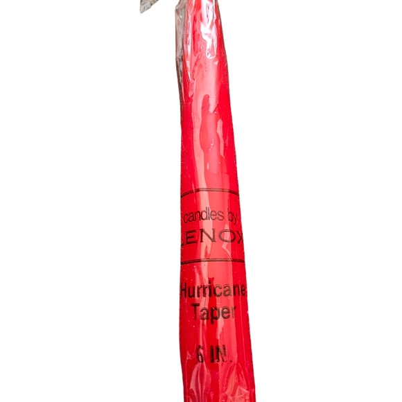 Lenox Red 6" Hand Dipped TAPER Candles , 7 In Box - Picture 2 of 4